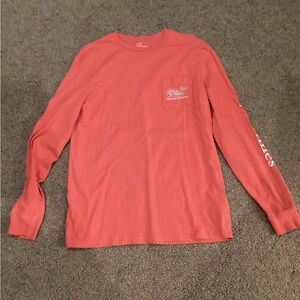 Vineyard Vines Coral Long Sleeve Shirt